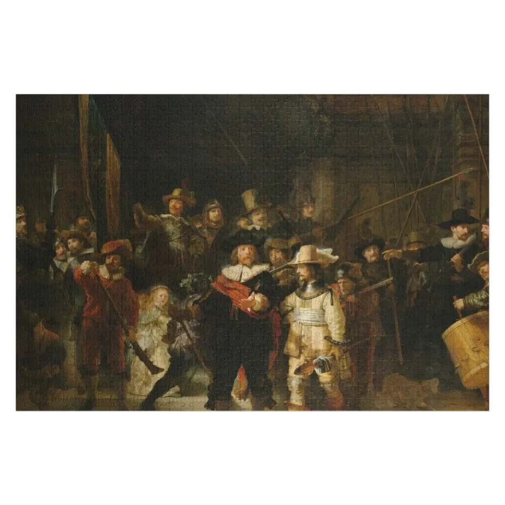 Rembrandt - The Night Watch Jigsaw Puzzle Personalised Name Jigsaw Custom Wooden Boxes Personalized Wooden Name Puzzle the drawings of rembrandt