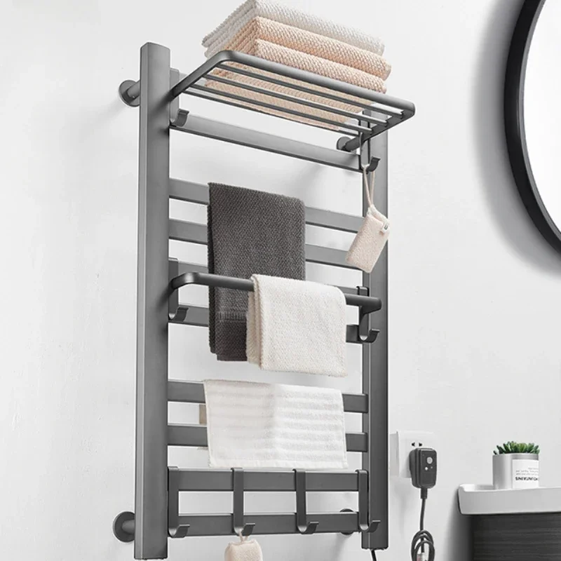 Intelligent Electric Towel Warmer, Bathroom Disinfection and Home Heating, Drying Cloth Organizer, Modern and Efficient