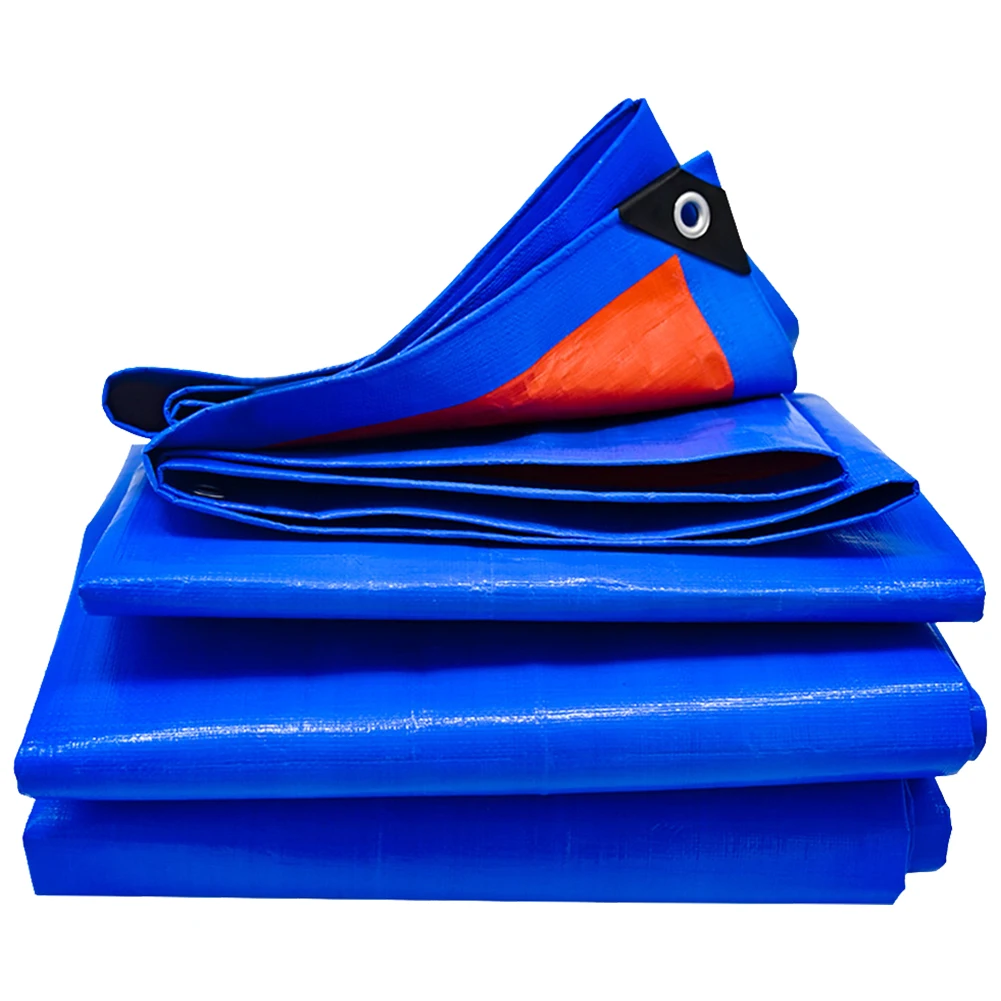 2x2/3/4M Tarps Waterproof Tear Resistance Tarpaulin Cover Multi Purpose Thick Tarp Cover Camping Patio Boat Roof Tent RV Car