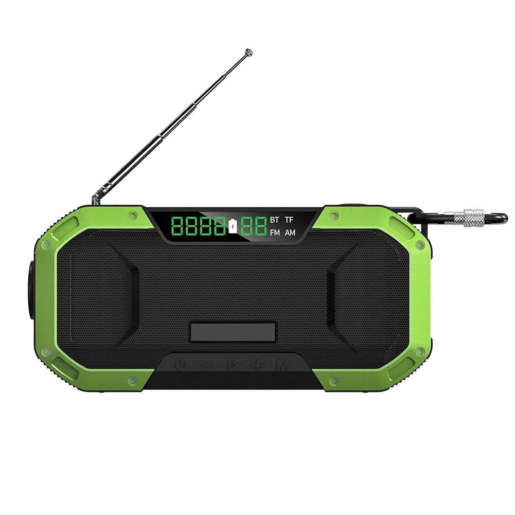 Powerful Emergency Radio With Hand Crank For Off Grid Power On The Go