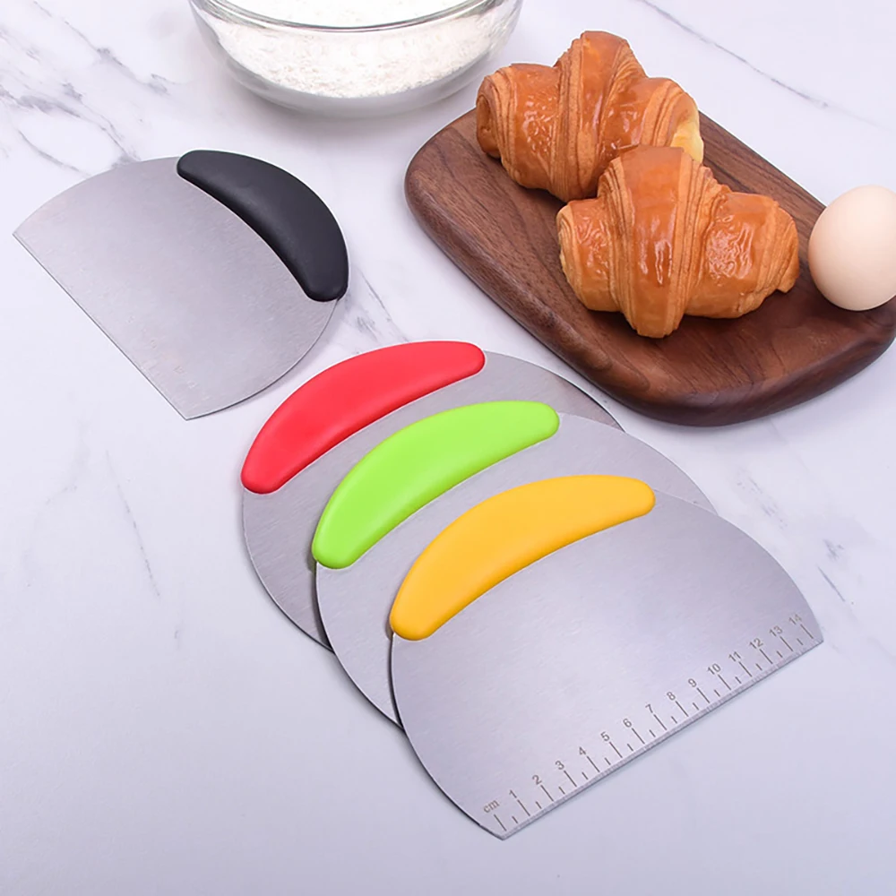 Dough Cake Stainless Steel Kitchen Pizza Flour Tool Cutter Gadget