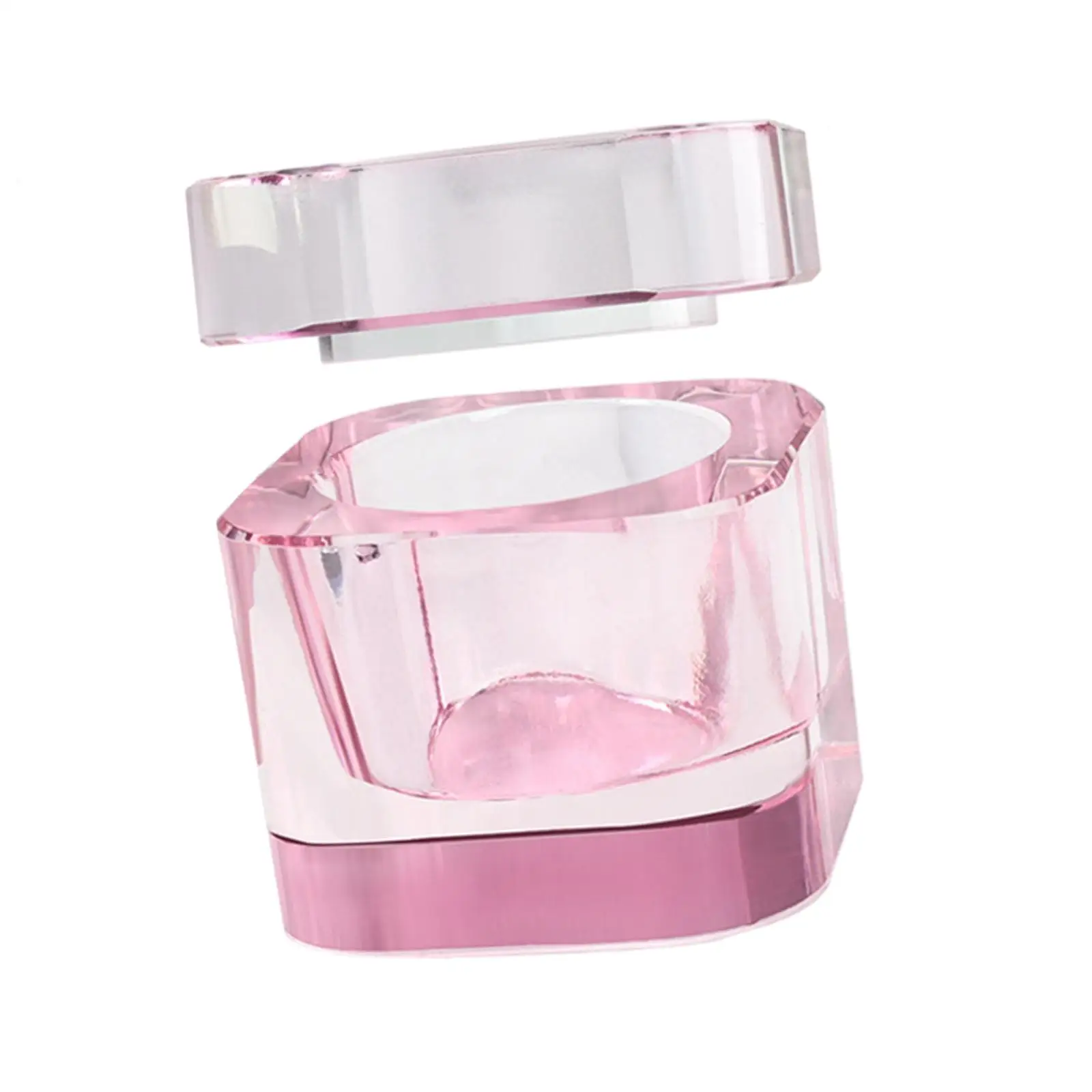 Nail Art Glass Dappen Dish with Lid Manicure Care Tools Glassware Tools Damping Dapping Dish Nail Art for Home Salon