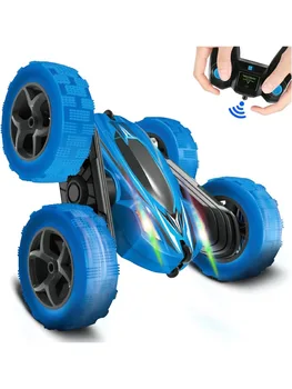 Remote Control Car Double Sided 360°Rotating RC Cars with Headlights Rechargeable Race Stunt Toy Car Christmas Birthday Gifts 1