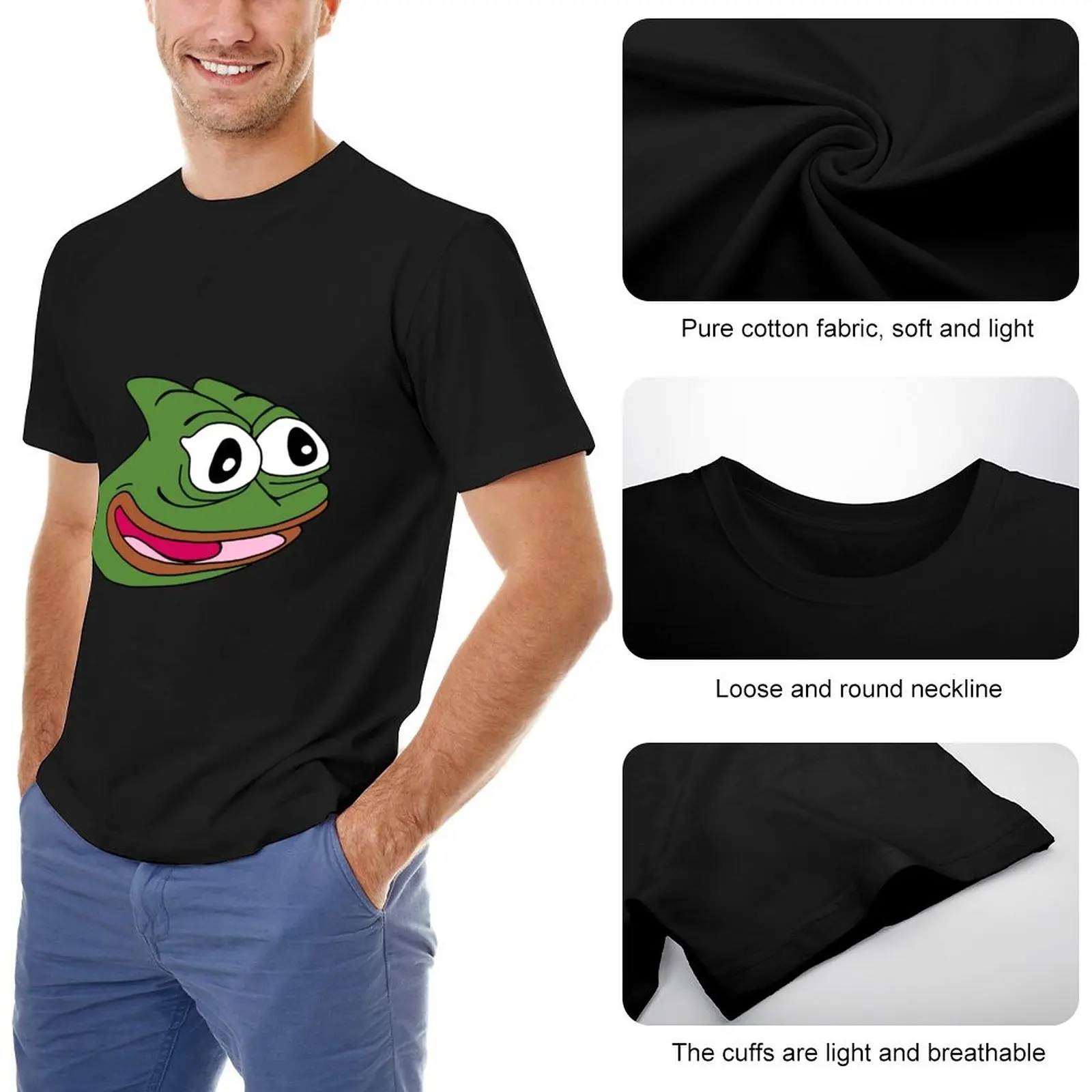 Honkler Vs Npc Fashion Vintage Tshirt T Shirts Frog Happy Special Pepe Meme  Toilet Twitch Emotes Pepega Cartoon Animal Green - AliExpress