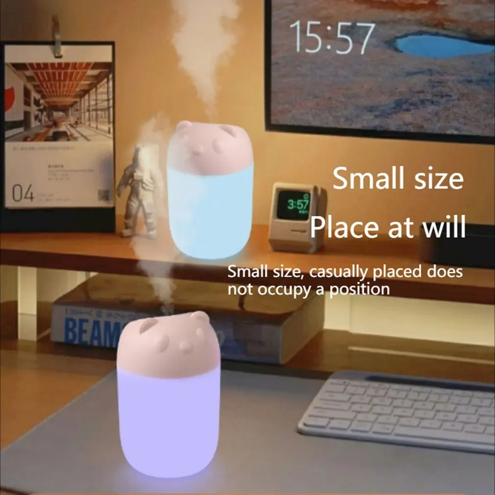 Desktop Humidifier With Colorful Ambient Light Home Aromatherapy Humidifiers Diffusers USB Essential Oil Diffuser Car Purifier home fragrance products aroma oil diffuser