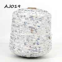 COOMAMUU Luxury Cotton Sequins Yarn пряжа 500G/Bobbin Hand Knitting Yarn 3MM+6MM Sequins accessories yarn 2