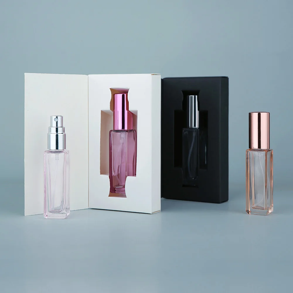 10ml Refillable Thick Glass Perfume Bottles with Colorful Finish and Custom Packaging B... - SKU RGPB1509 - UGI Packaging