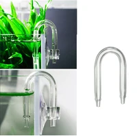 1pc U Shaped Glass Tube Bend for Aquarium Co2 Diffuser CO2 Equipment Fish Tank Water Pump Connector Connection Pipe Pet Supplies 1