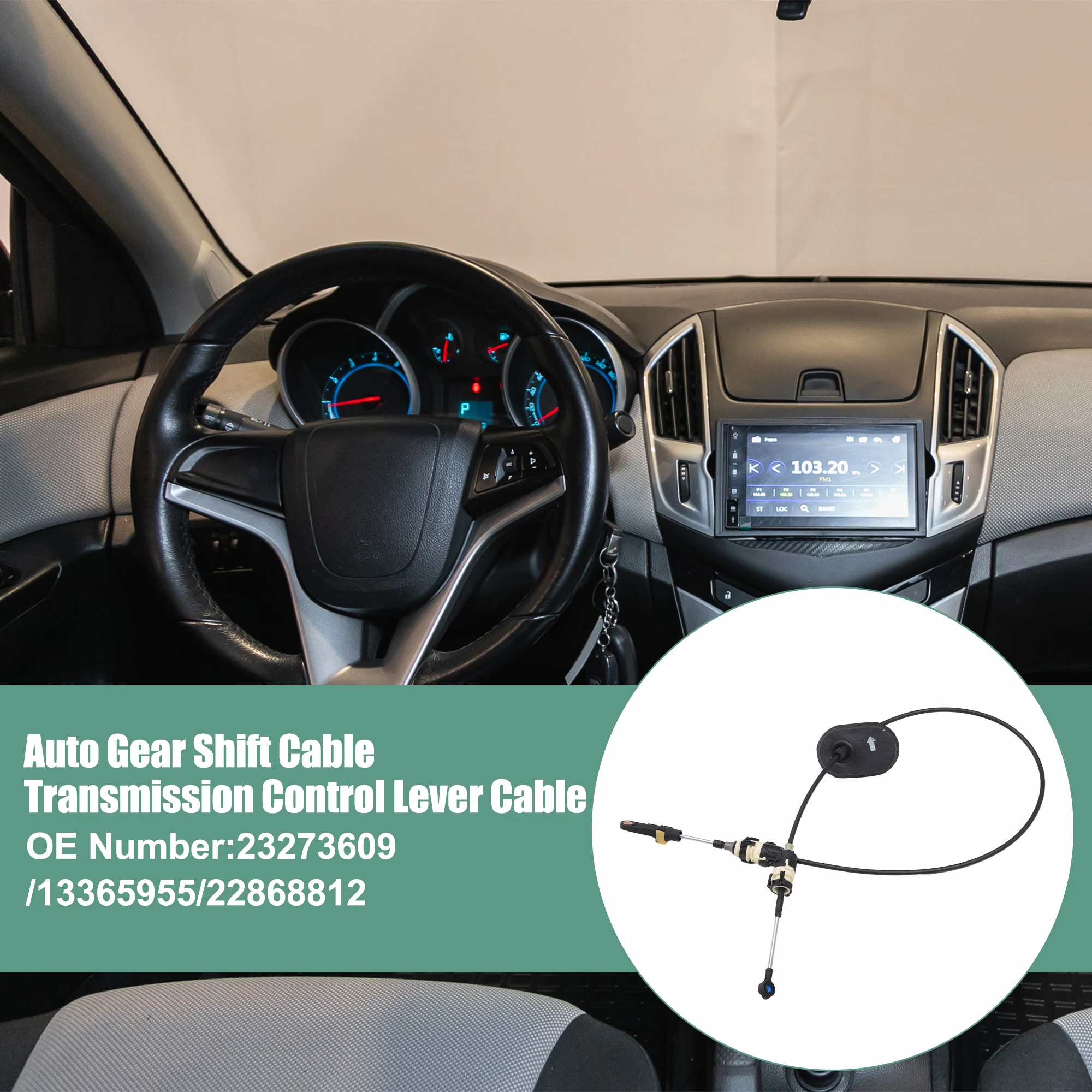 Gear Shift Cable Transmission Control Lever Cable Fit for Chevrolet Cruze 2011-for Buick Encore 2013 No.23273609