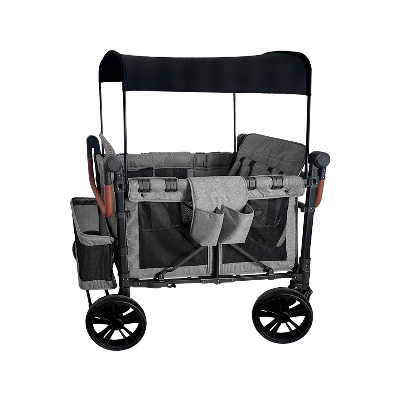 

2 or 4 Seats trolleys carts foldable kids stroller wagon bicycle/portable folding cheap baby wagon stroller for sale