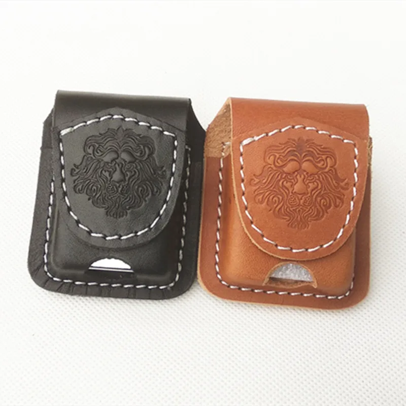S.T. Custodia accendino Dupont in pelle 180124 per pelle bovina marrone linea 2
