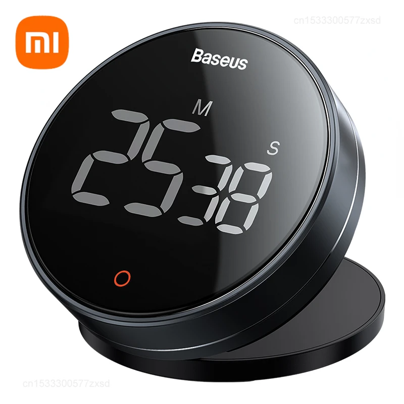 

Магнитные Цифровые таймеры Xiaomi Baseus, кухонный таймер с ручным обратным отсчетом, механический счетчик для будильника