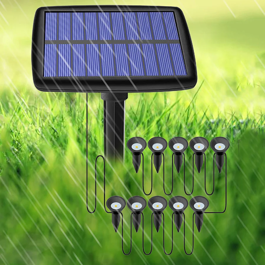 

Waterproof Solar Pathway Light Outdoor Scene Layout Solar Spotlight Lamp Landscape Pathway Solar Mini Ground Spike Light