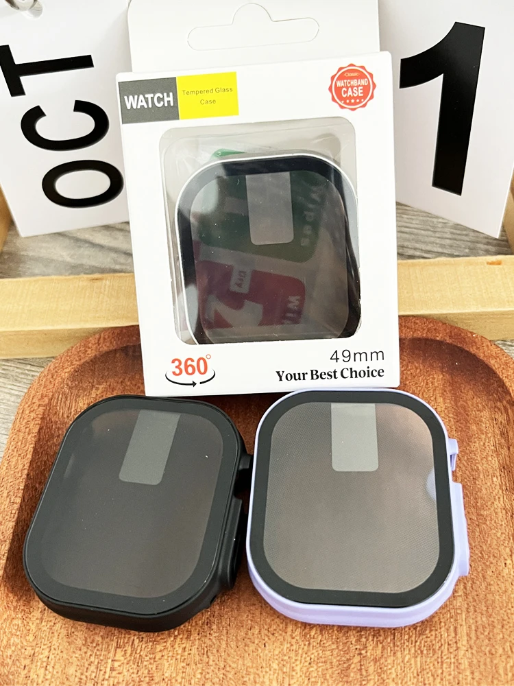Apple Watch Privacy Case with Anti-Spy Tempered Glass Screen Protector