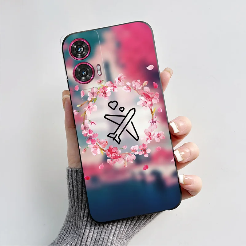 Silicone TPU Fashion Love Heart Cartoon Shockproof Phone Case for Motorola Edge 50 Fusion