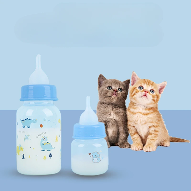 Puppy Kitten Feeding Bottle Feeder Set Cat Dog Bady Nursing Water Milk Feeder Newborn Cat Drink Home Travel 60ml 125ml
