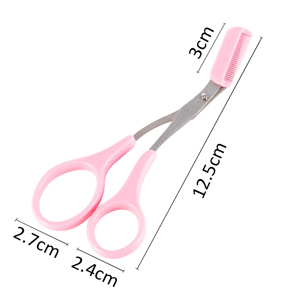 Stainless Steel Facial Hair Removal Shaver Cutter Eyebrow Trimmer Scissors Color Titanium Comb Removable Makeup Accessories eyebrow trimmer set eyebrow trimmer eyebrow razor set hair shaver eyebrow razor facial hair remover eyebrow scissors stainless steel scissors hair remover eyebrow trimmer blade