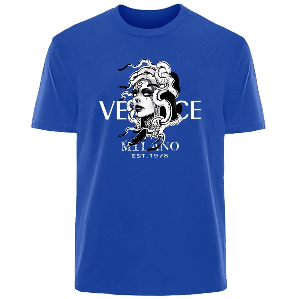 Summer Arrogant Beauty Medusa Print T-shirt 6