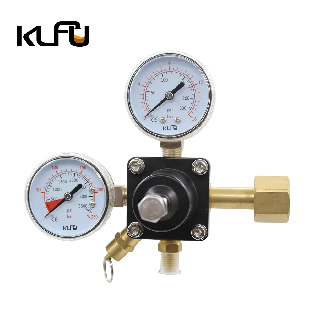 

Best seller square body soda regulator two gauge 7/16-20UNF