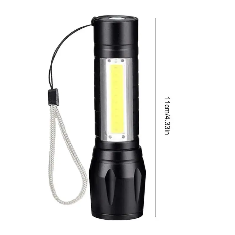 Electric Flashlight Portable Pocket Flash Light Super Bright Rechargeable Multi-purpose Portable Side Light USB For Home Use