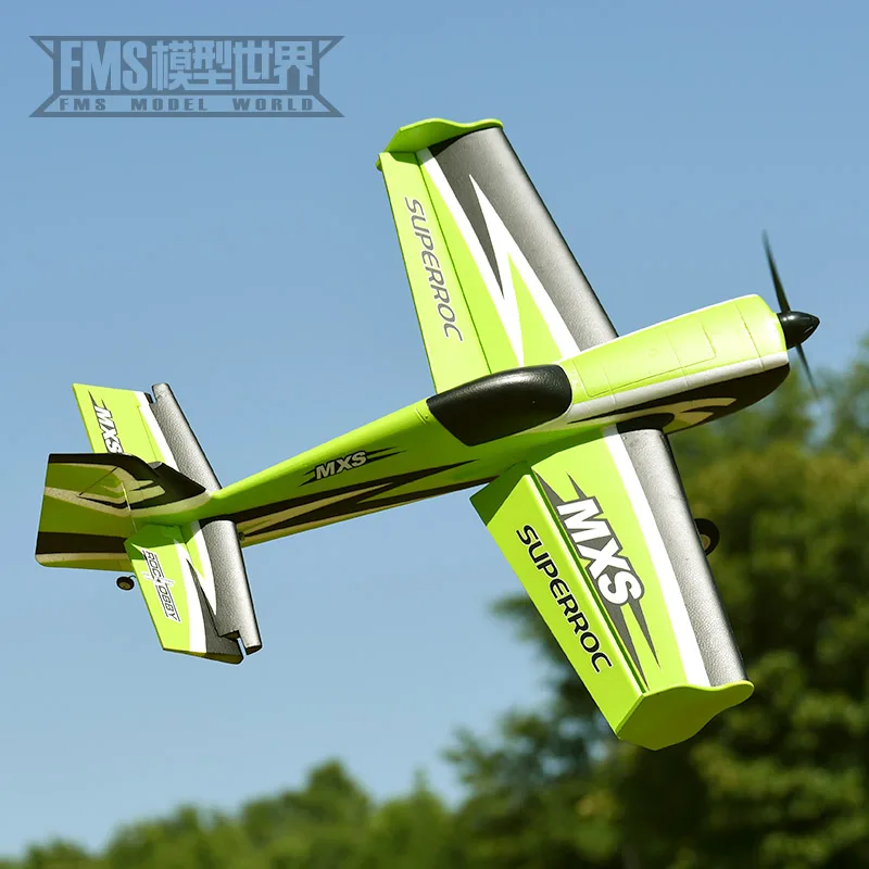 Fms 모델 1100mm Mxs V2 업그레이드 된 시뮬레이션 스턴트 3d 스포츠 기계 원격 제어 브러시리스 모터 항공기 고정 날개 모델