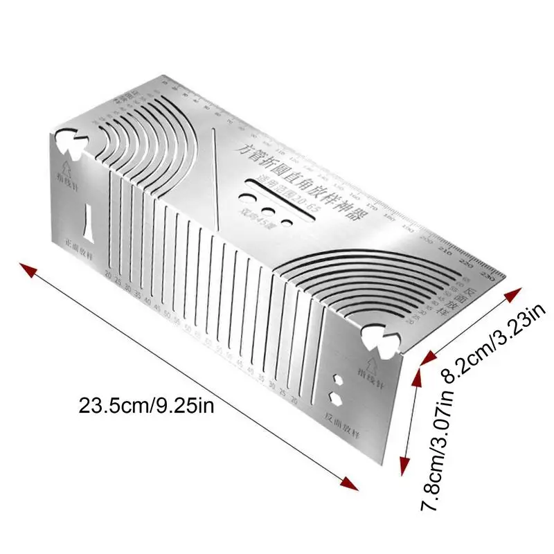 Angle Arc Marking Tool Stainless Steel Right Angle Auxiliary Scriber Processing Cutting