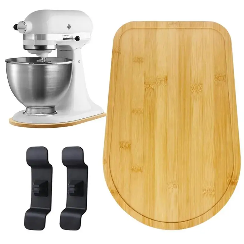 Small Appliances Kitchen Utensils Accessories Slider Sliding Tray Bamboo  Stand Mixer - AliExpress