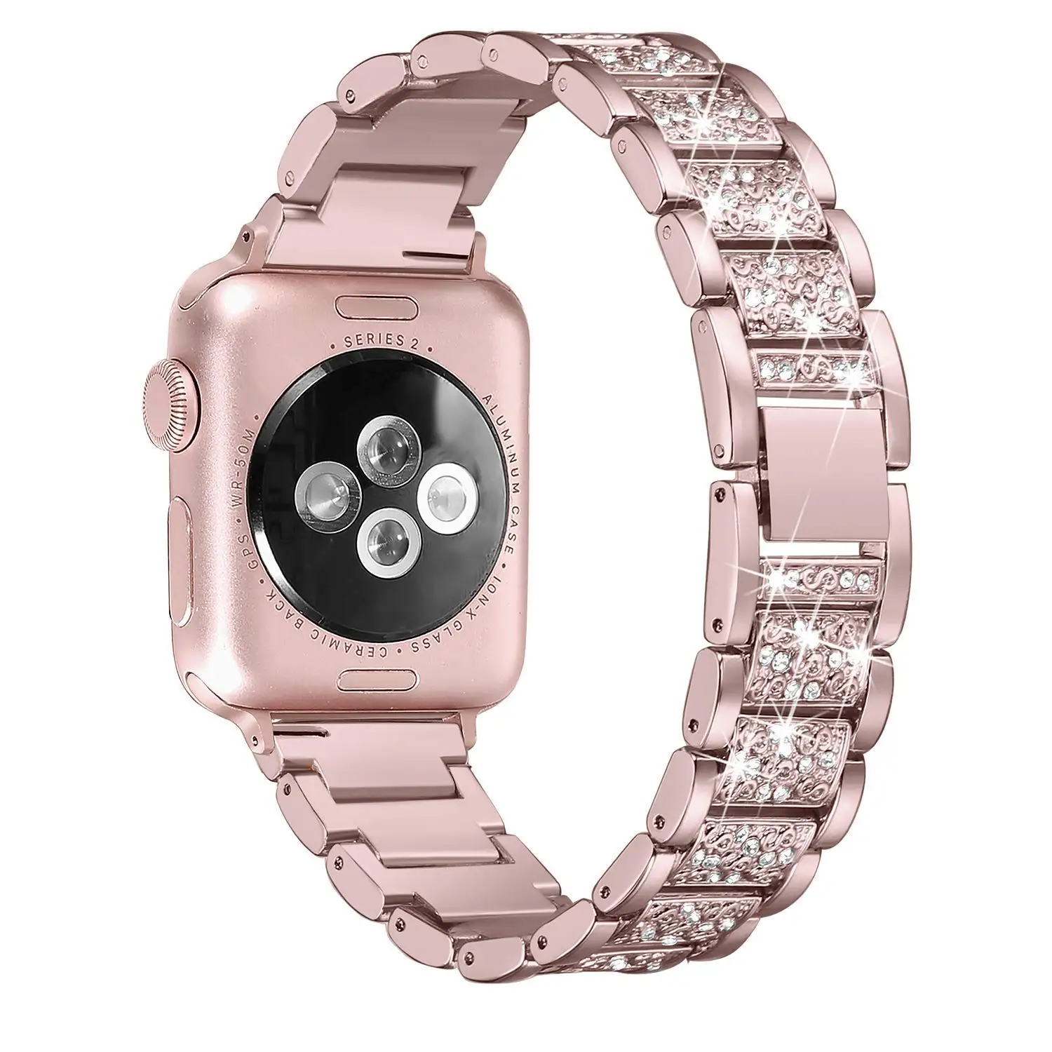 Elegant Bling Diamond Bracelet Strap for Smartwatches - Women's Edition