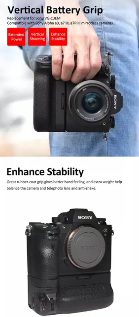 Vg C3em Sony A7r Iii A7r3 Battery Grip Sony A7iii Battery Grip A7