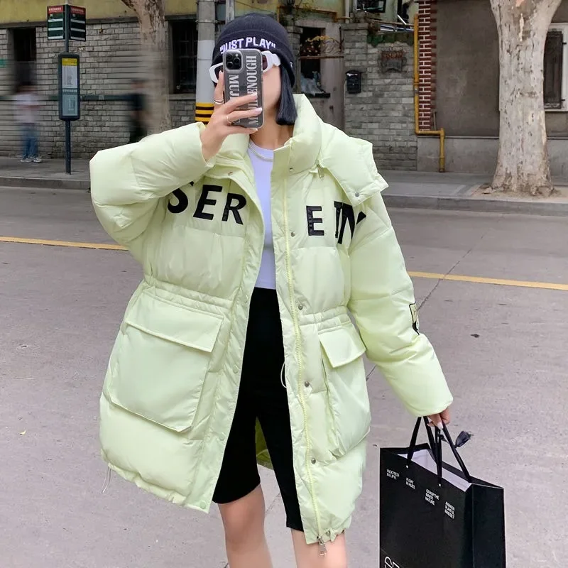 Рисунок 5 - Новинка 2024, женское пуховое пальто из хлопка