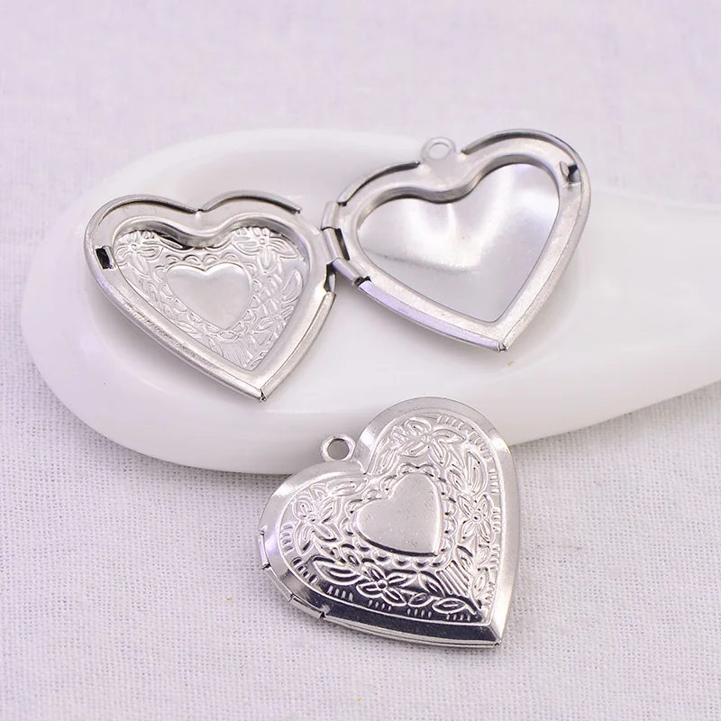 Creative-Design-Heart-Openable-Put-Photos-316L-Stainless-Steel-Pendant ...