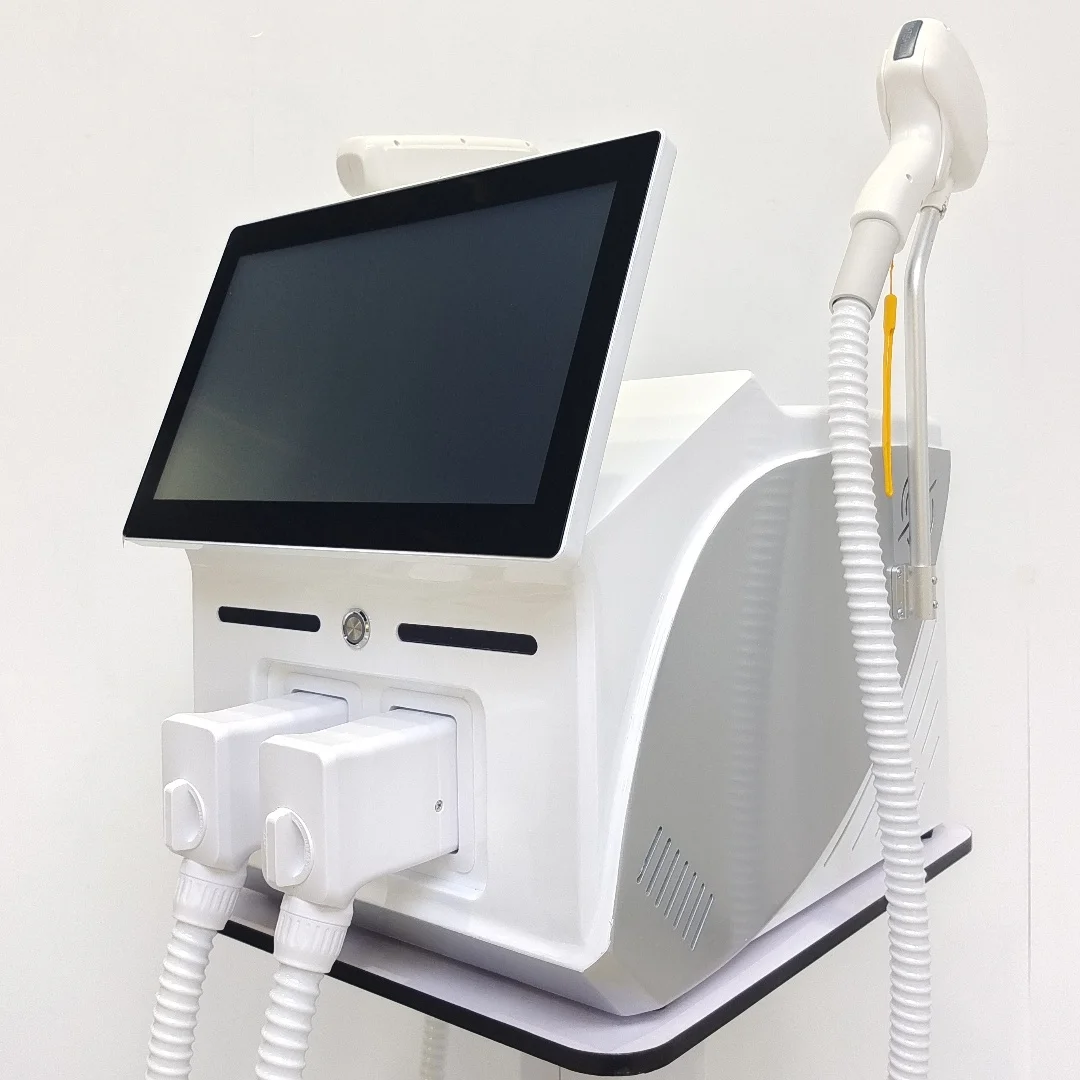 2025 New 2 in 1 808NM Ice Handle Diode Laser Permanent Hair Removal Q Switched Nd Yag Portable Picosecond Tattoo Machine 3000w 3