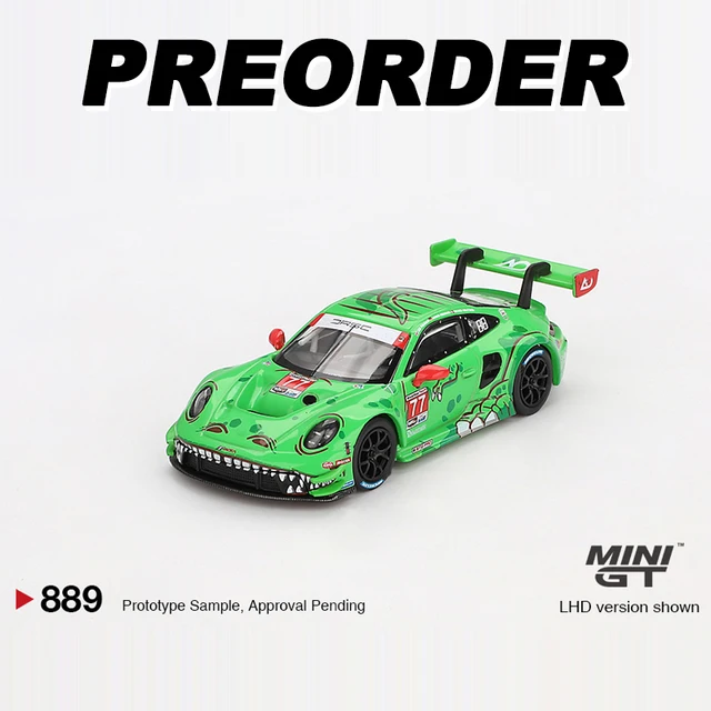 MINIGT 1:64 GT3 R 911 #80 #77 AO Racing 2023 VIRginia Roxy Pink