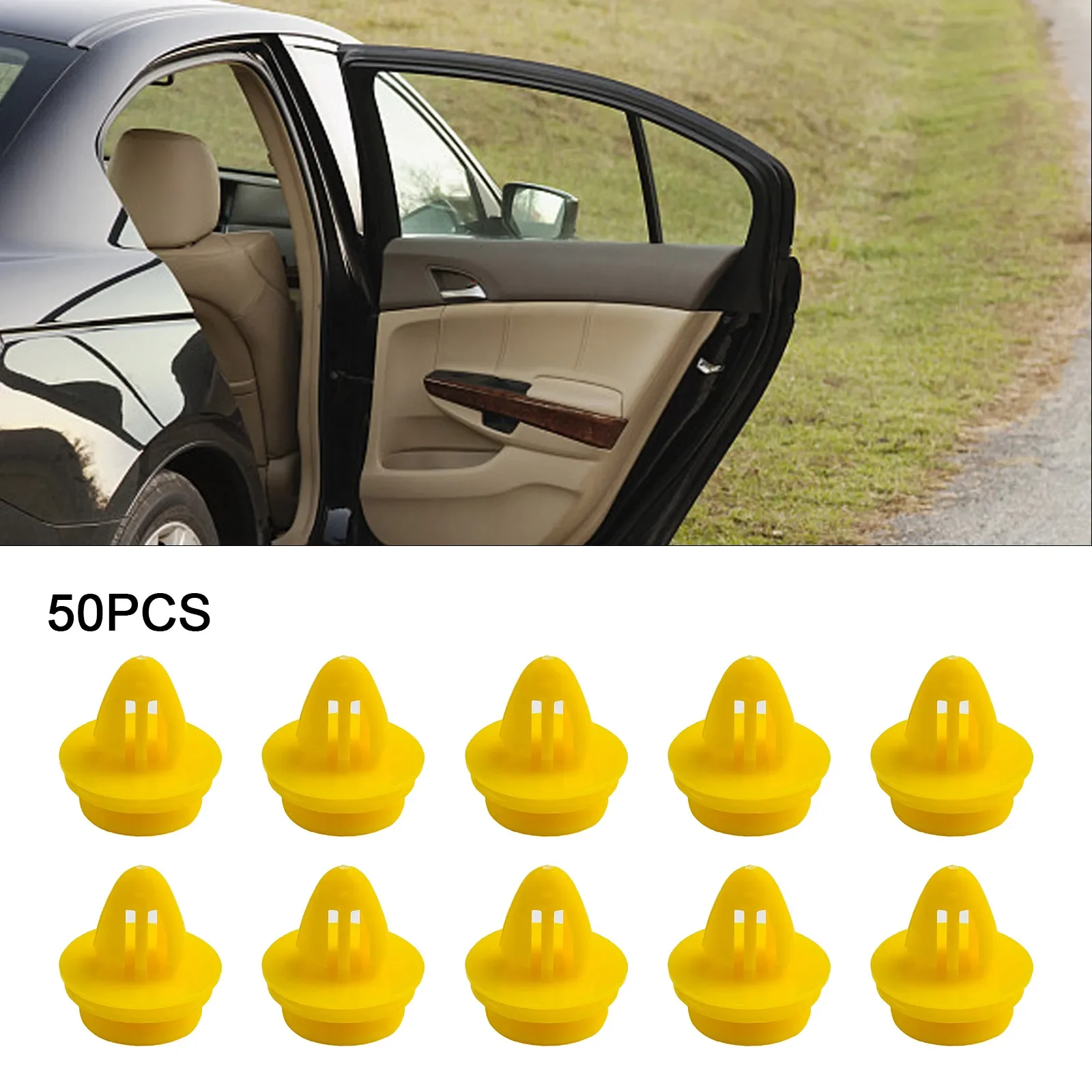 

50Pcs Clips Plastic Rivet Car Door Trim Panel Clips Fasteners For Hyundai For Volvo S80 S40 S60 C30 C70 V40 V50 V70 Xc60