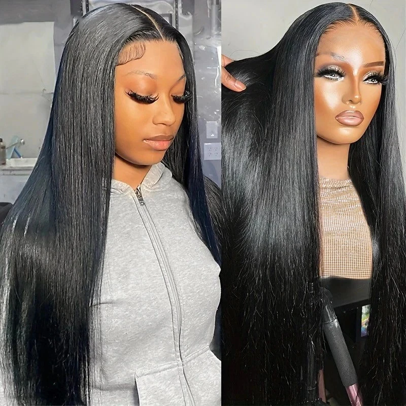 Human Hair Wig 180D 13X4 Straight Lace Front For Women Brazilian Frontal human hair wig lace front wig human hair wigs front lace wig