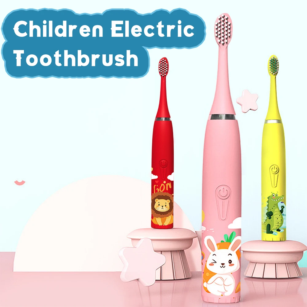 

Детская электрическая зубная щетка Sonic детская зубная щетка мультяшная детская сменная зубная щетка ультразвуковая зубная щетка