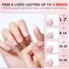 Makartt Gel Nail Glue, 2Pcs 15ml Glue Gel for Press on Nails ,Soft Gel Nail Tips  Nail Lamp Needed Multifunctional Nail Tool 5