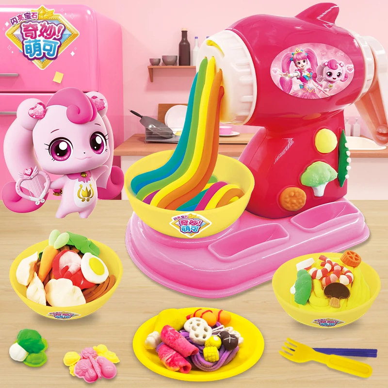 

Anime Genuine Catch Teenieping 캐치! 티니핑 Colored Clay Noodle Machine Toy Children's Figrues Plasticine Model Light Clay Girls Toys