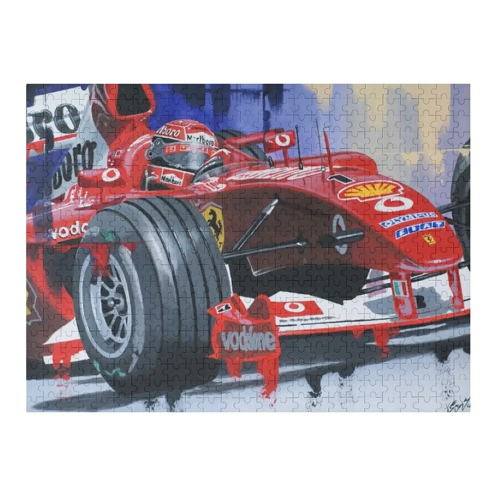 MICHAEL SCHUMACHER by Greg Tillett Jigsaw Puzzle Personalized Gift Married Adult Wooden Children Photo Puzzle