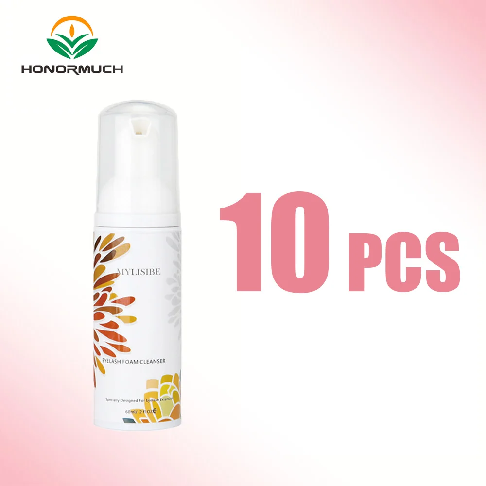 

Soft Lashes Shampoo 10 Pcs 60ml Gentle Eyelash Shampoo Mousse Non-Irritating Makeup Remover Wholesale Beauty LOGO Design