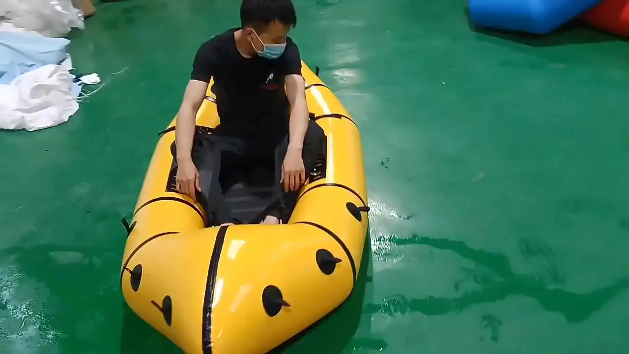 Заводская цена Сверхлегкий моллюск для воды/белой воды 2-местный надувной пакет с