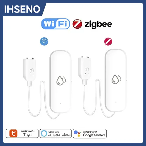 Tuya WiFi/ZigBee Water Sensor Leakage Alarm Flood Leak Detector Smart Home APP Remote Control Smart Home Security Protection - Image 2