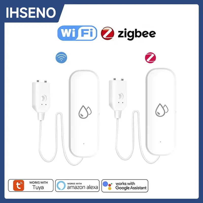 Tuya WiFi/ZigBee Water Sensor Leakage Alarm Flood Leak Detector Smart Home APP Remote Control Smart Home Security Protection - Image 2