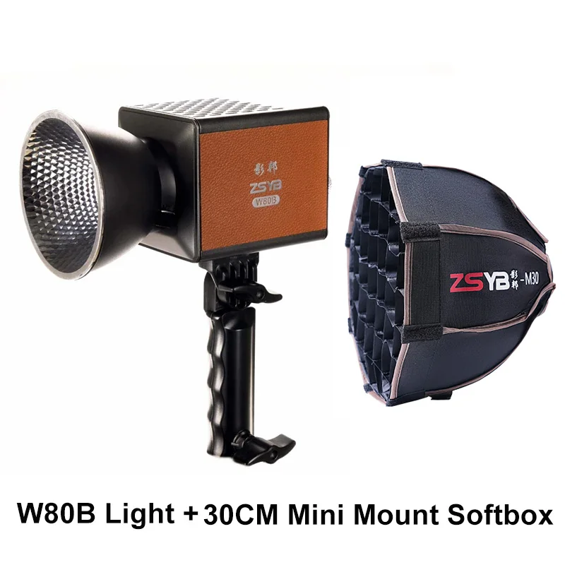 ZSYB W80b 80W 撮影用ビデオライト LED 11200mAh電池内蔵 ZSYB W80B 80W Handheld Outdoor Photography Light 2700K-6500K