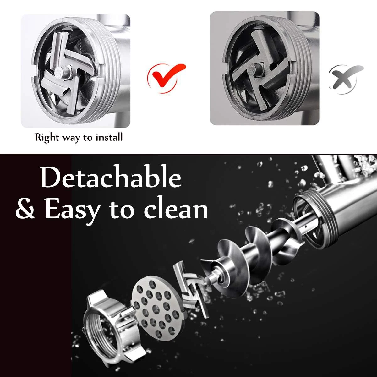 for Moulinex Meat Grinder Knife Mincer Blade Kitchen Appliance Parts for HV2 HV3 HV4 HV6 HV8 ME406 ME420 ME605 ME650 3