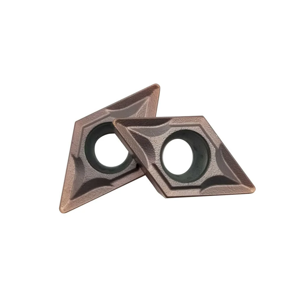 Carbide Inserts W/Wrench Gold Processing Steel US735 12x7x2mm Carbide PVD DCMT070204 DCMT21.51 For Lathe Tools