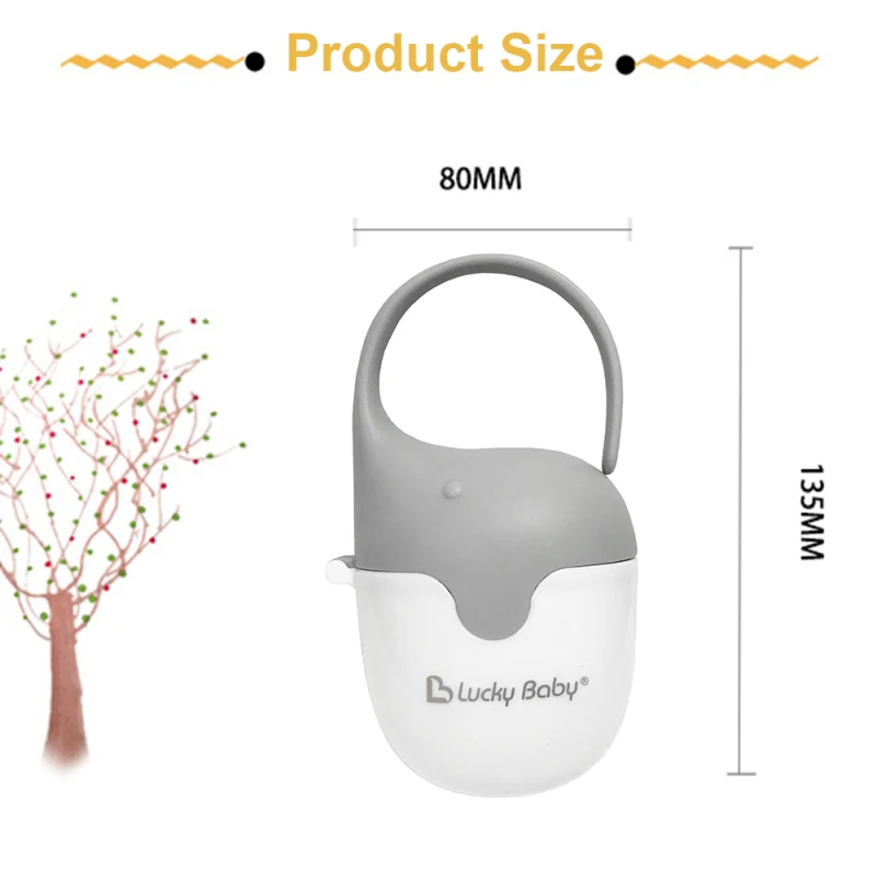 2pcs Baby Pacifier Case Baby Soother Case Pacifier Container Holder Box for Travle BPA Free Carry pacifier holder plastic pacifier box