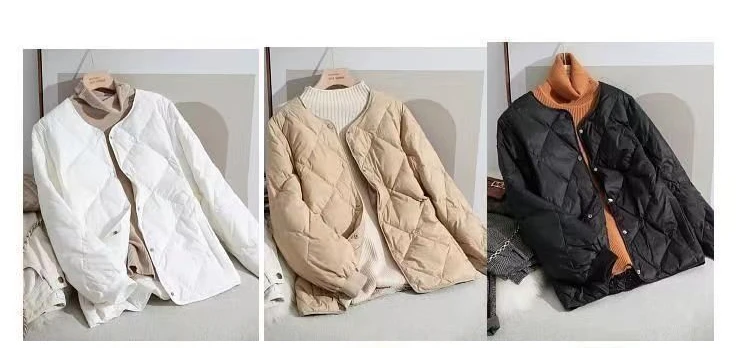 New Autumn Winter Jacket Parkas Warm Quilted Lightweight Women Coat Cotton Padded Jacket Cheap Wholesale Women's Clothing