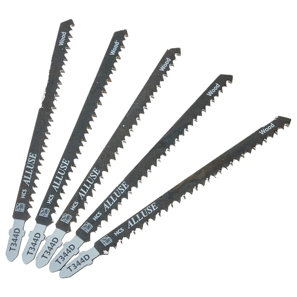 Jig Saw Blades 5PACK Jigsaw Blade Cutting Tools Wood Sheet Panels Extra Long 6T T344D 152mm Woodworking Tool Fast Straight Cutting