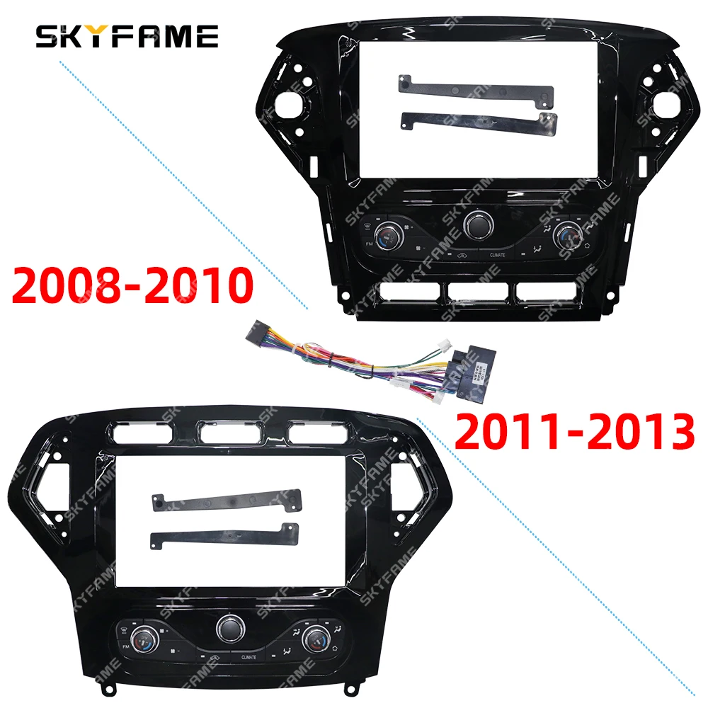 Radio Bezel + Installation Frame Kit For Ford Transit, Fiesta, Focus, Mondeo - 2 DIN Stereo Mounting